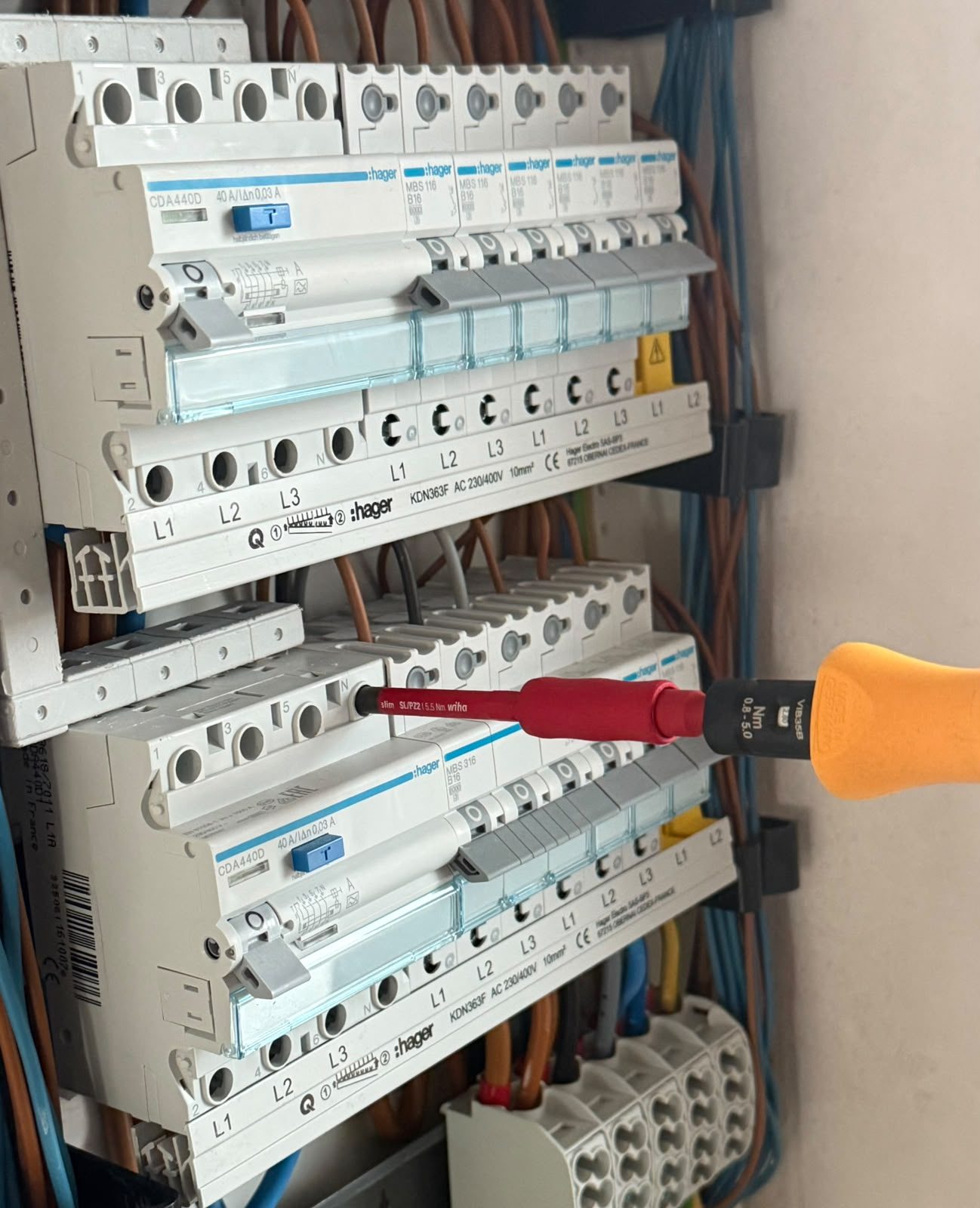 Detail aus der Verteilung – echte Arbeit von HD Elektroworld